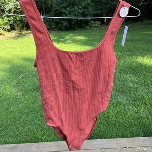 NWT Forever 21 Bodysuit Seamless M/L Rust Color